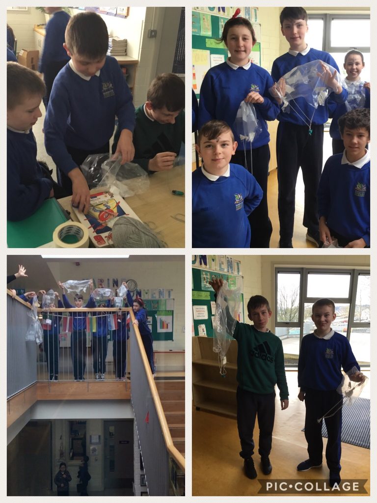 6th class make parachutes!